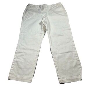 Land’s End Women’s Fit 1 White Chino Pants Khakis New Size 4
